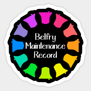 Bell Ringing - BELFRY MAINTENANCE RECORD BOOK Sticker